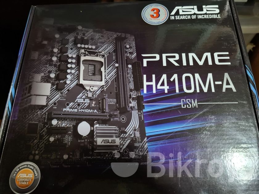 ASUS PRIME H410M A CSM Micro ATX Intel Motherboard Fresh For Sale In