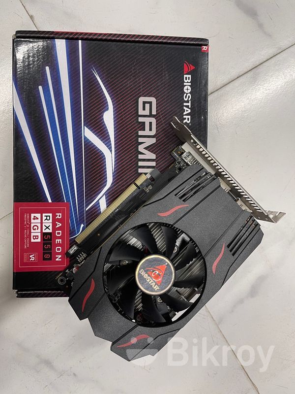 BIOSTER RX 550 4GB DDR5 GAMING GPU WARRANTY For Sale In Mirpur Bikroy