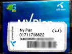 01711 7x8822 Gp Vip Sim Card New