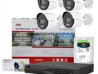 04 Pcs Cctv Cc camera full Package