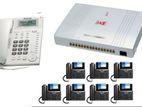 08 Line Pabx system 8-Telephone Full package (Intercom)any address