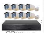 08 pcs cctv cc camera full package