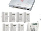 08 pcs telephone 8-line pabx machine Full Package ( Intercom )