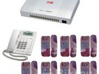 08 Pcs telephone 8Line Pabx machine total package
