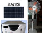 1 fan 5Bulb 15 hours backup Digital ips+ 50watt solar