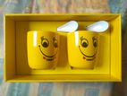 1 Set Gift Smile Emoji Glass Mug