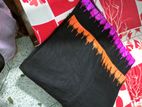 1 ti Black color Handprint saree