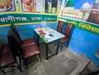 ১০ টি চেয়ার ও ৩ গ্লাস এর টেবিল