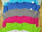 100% Export Men's Solid Multi Colour T-shirt