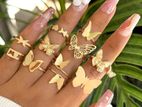 10pcs Butterfly Ring