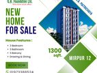 1300 sqft. Underconstruction Apartment Available at Mirpur