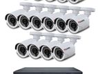 16 Pcs CCTV Camera Package offer with 2000 GB HDD