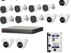 16 pcs cctv camera pkg full combowith Granted After Sales Service