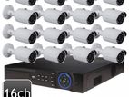 16 Pcs CCTV cameraআপনার বাসা/অফিস/গোডাউন নজরদারি করুন।