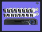 16 Pcs Cctv Cc camera 16ch DVR total package Hikvision -Dahua