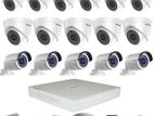 16 Pcs High quality CCTV Camera Combo with 1 year warranty