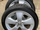 17" 5 Hole Near Toyota Rims with 215/45R17 Tire Set