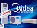 18000 BTU Split Type Midea 1.5 Ton AC with warranty