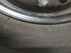 185/60/15 size Japanese tires and rims new condition