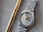 1980's SEIKO 5 Automatic Grey Engraved Dial JAPAN