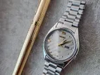 1980's SEIKO 5 Automatic Grey Engraved Dial JAPAN
