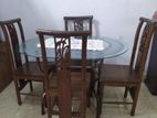 2 chairs dining table