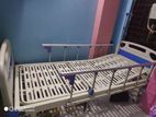2 Crank Hospital Bed with Mattress, Saline Stand.