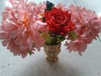 2 FLOWERS VASE CERAMIC