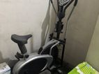 2-in-1 elliptical cross trainer with a stationary bike seat