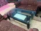 2 layer centre table.15 mm glass. Size-4 feet 5 inch by 2.5 feet.