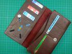 2 Mobile Phone Leather Long Wallet