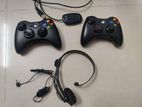 Xbox 360 Controllers, Receiver And Headset