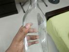 2 Pcs Square Shape China Glass Water Milk Bottle 1l