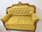 2 seated Golden sofa for sale