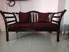 2 seated wooded sofa with foam and kushon