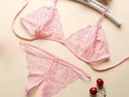 2 Set Lace Bikini Stylish Trendy Lingerie For Girls (free Size)