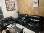 2 single leather sofa