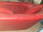 2 sit Rexin red sofa for sell