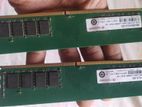 2 Transcend 4GB DDR4 2400 BUS Speed RAM