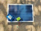 20 word solar panel with 12v battery and motherboard
