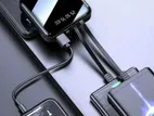 20000 Mah Mini Power Bank 4 Cable Flash Light Display