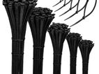 200mm Black Colour Cable Tie, 1 Packet, 100 Pieces