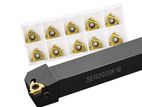 20mm Lathe Turning Tool Holder Mwlnr2020k08 + Carbide Inserts