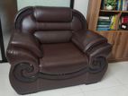 2+2+1 Sofa Set with Brown Covers