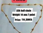 22k ball chain sell hobe