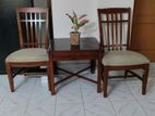 2chais and 1 table