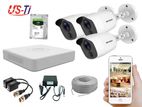 2MP Hikvision 3 Full HD Flash detection camera CCTV Package