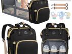 3 in 1 Diaper Bag Travel Bassinet Foldable Baby Bed Portable