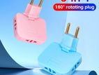 3 In 1 Rotatable Multi-plug Adapter