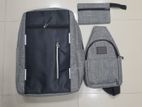 3 Pics Bag Combo Pack (ash)
